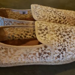 TOMS Cream CLOUDBOUND ALPARGATA SLIP-ON - WOMEN'S 8.5