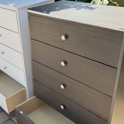 Gray Chest Five Drawer Dresser New 