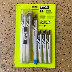 RYOBI Reciprocating Saw Blade Set (15-Piece)