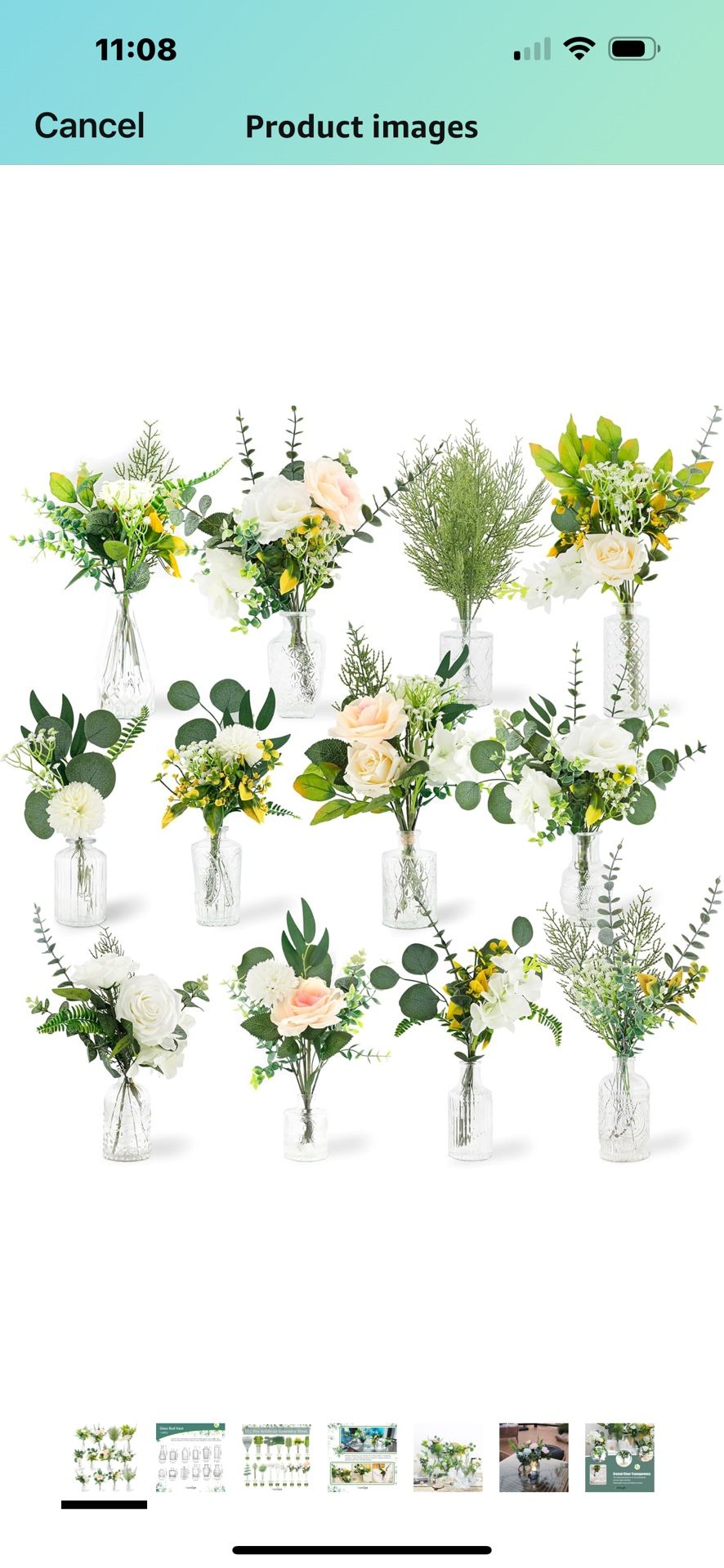 Flowers and waste set