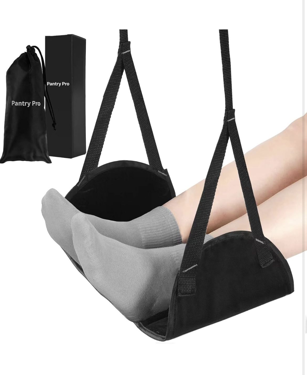 Traveler's Bliss, Portable Adjustable Footstool with Hammock Design