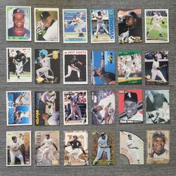 Lot of 24 Total DIFFERENT Frank Thomas Baseball Cards ROOKIE Inserts Chicago White Sox HOF
