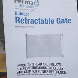Extra Long Retractable Gate $30 New
