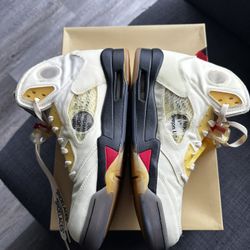 Jordan 5 Off White Sail Sz 11.5 Used No Box
