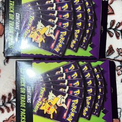 Trick Or Trade Pokemon Card Booster Boxes (15 Packs Per Box)