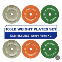 100lb Bumper Plate Weight Sets