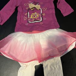 Infant Girl Outfit Size 12 Months (Three Pieces)