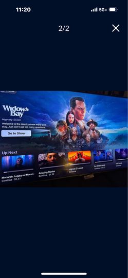 75 inch Samsung 4 k tv 2018 still like new remote only lost feet asking 325