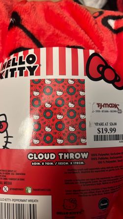 Hello Kitty Christmas Throw Blanket