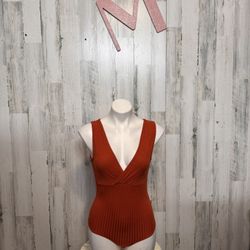 Ambiance Orange bodysuit size medium