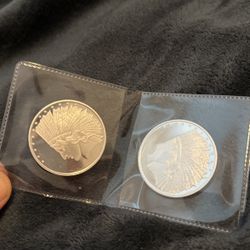 1oz Silver Indian Head Coins 