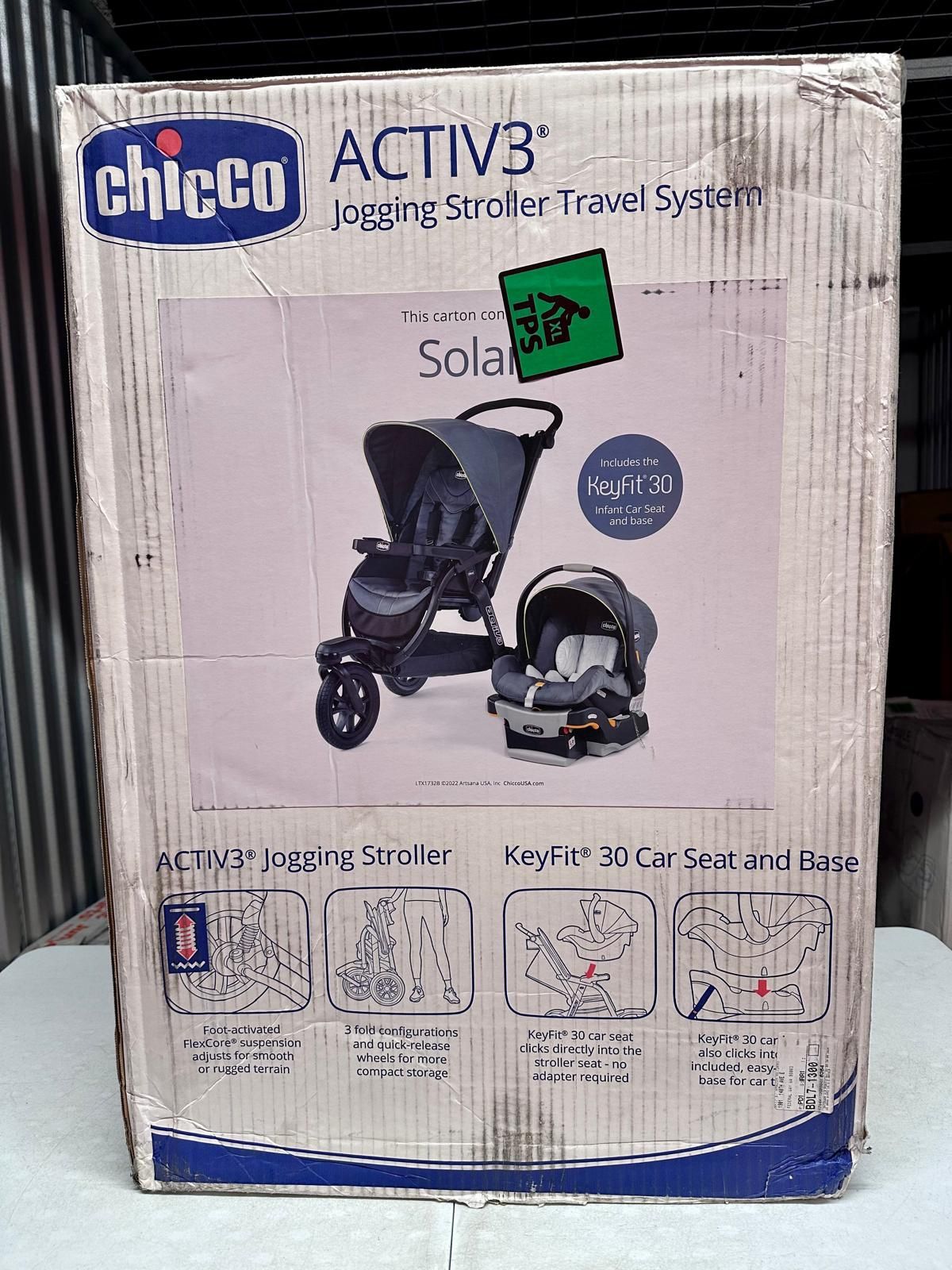 Chicco Activ3 Jogging Travel System All Terrain Solar