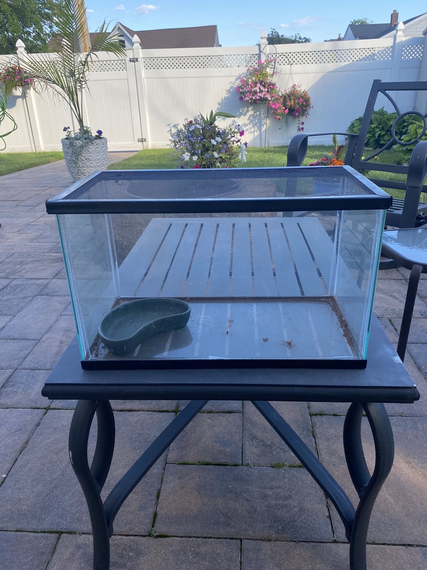 10 Gallon Fish Tank With Bowl And Net Top