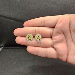 10k Nugget Style Earings