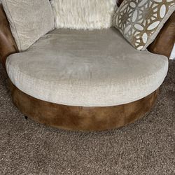 Sectional With Round Sofa