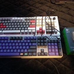 2 Gaming RGB Keyboards + Razer Wireless Mouse