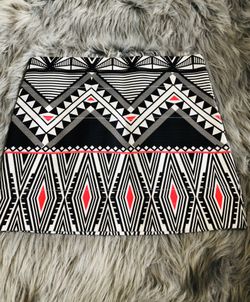 Wet Seal Bandage Short Skirt Tribal Print-New