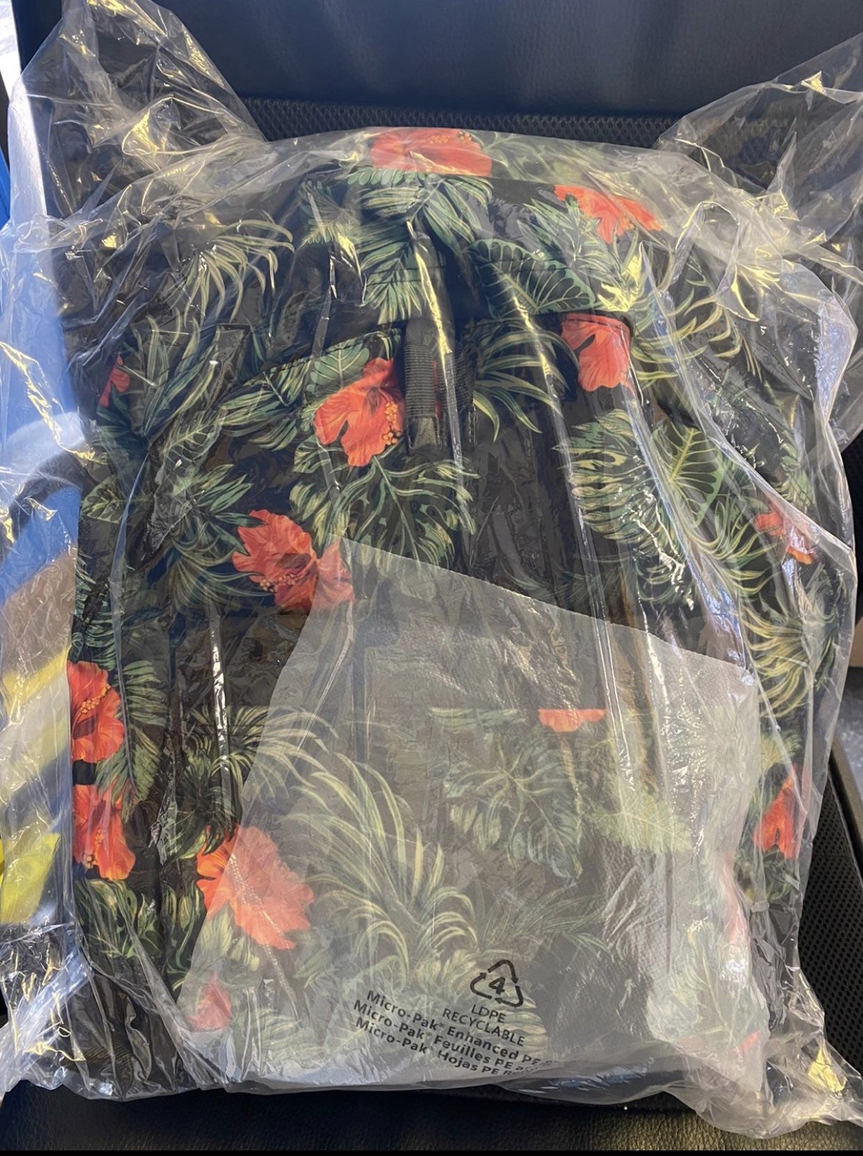 Floral print backpack
