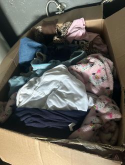 Box of girl’s clothes size 10-12