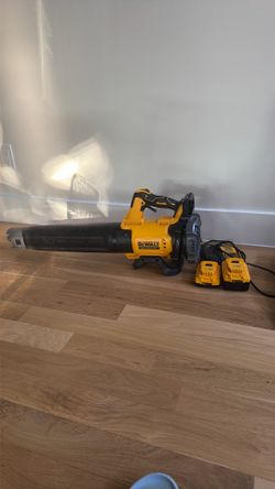 DeWALT brushless blower with charger and 20V 6 and 3Ah batteries