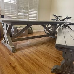 Dining Table And Bench. 