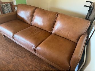 Italian leather couch