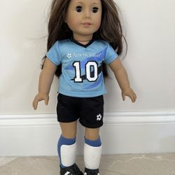 American Girl Truly Me Doll Brown Hair Soccer Retired
