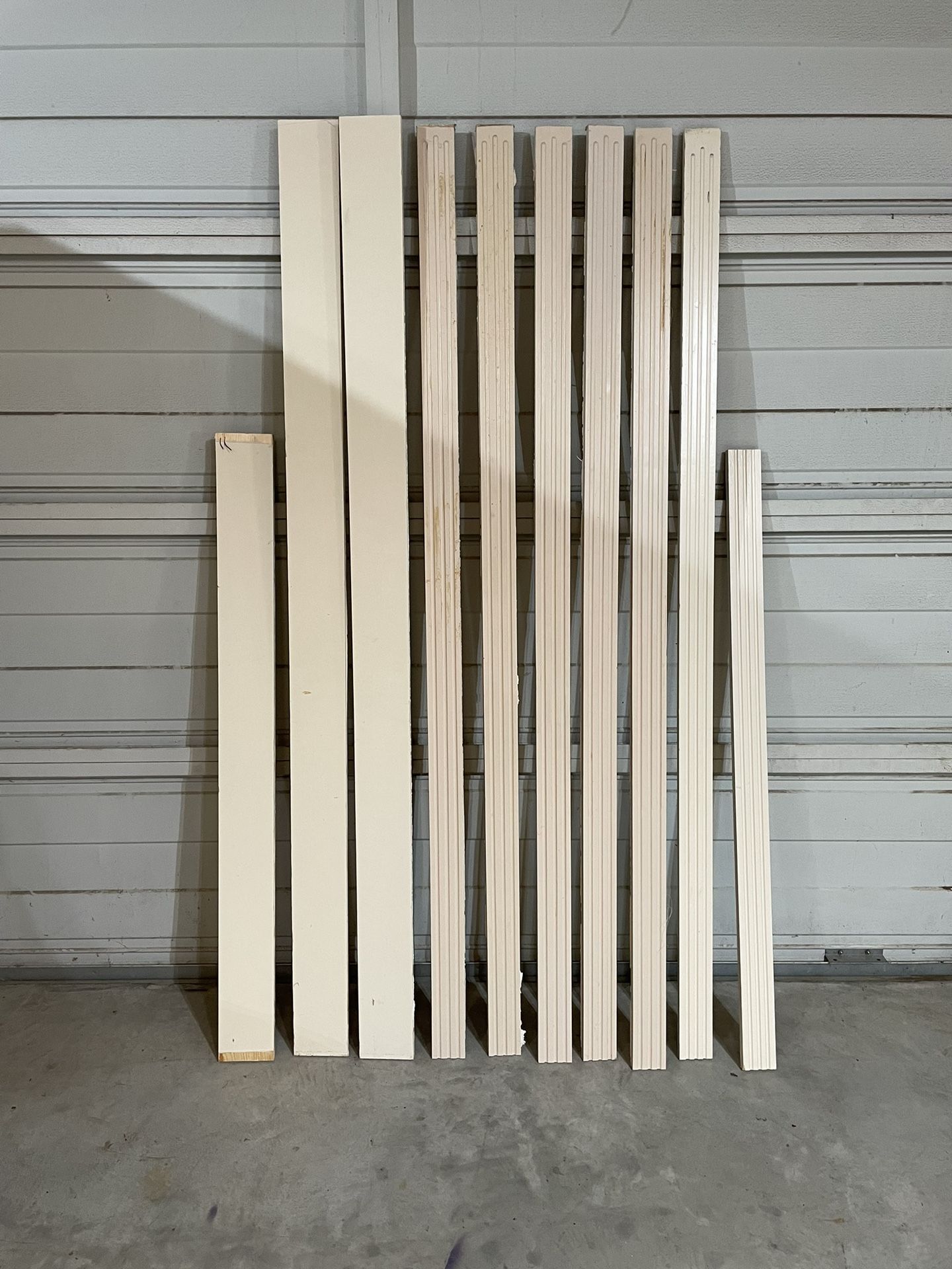Group Of Painted Trim Boards