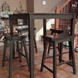 IKEA Counter Height Table And Bar Stools