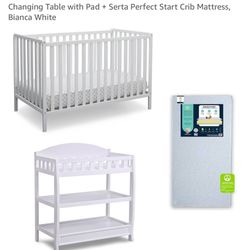 Crib & Changing Table Combo 