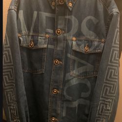 New Versace XLarge Denim Jacket $2,600 