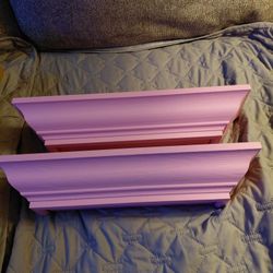 New Pink Floating Shelves
