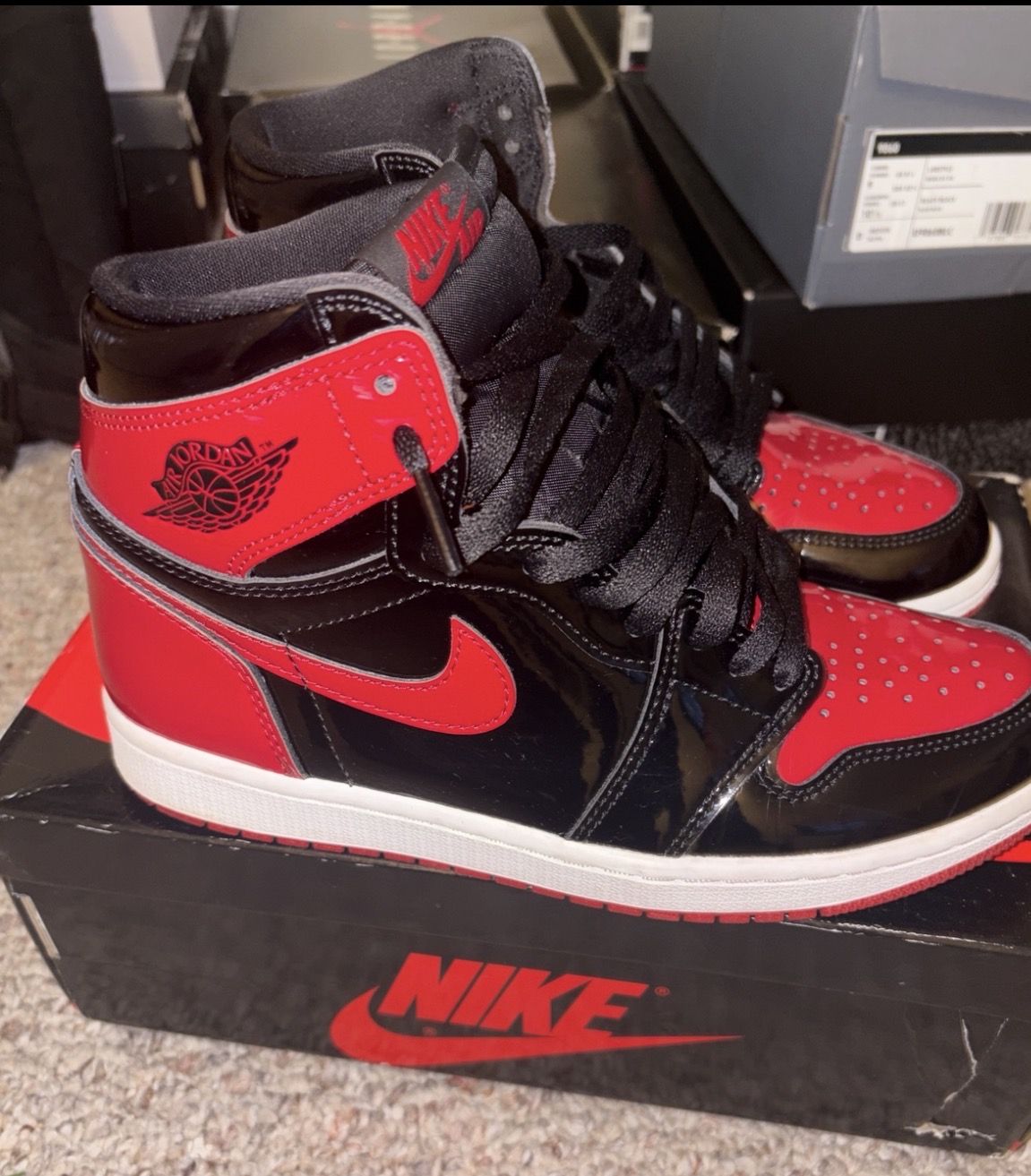 Jordan 1 Patent Bred Size 7.5 Men’s