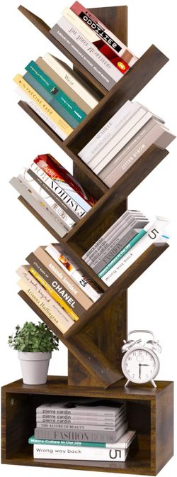 Tree Bookshelf (6 Shelf) – Modern Space-Saving Bookcase – Like New