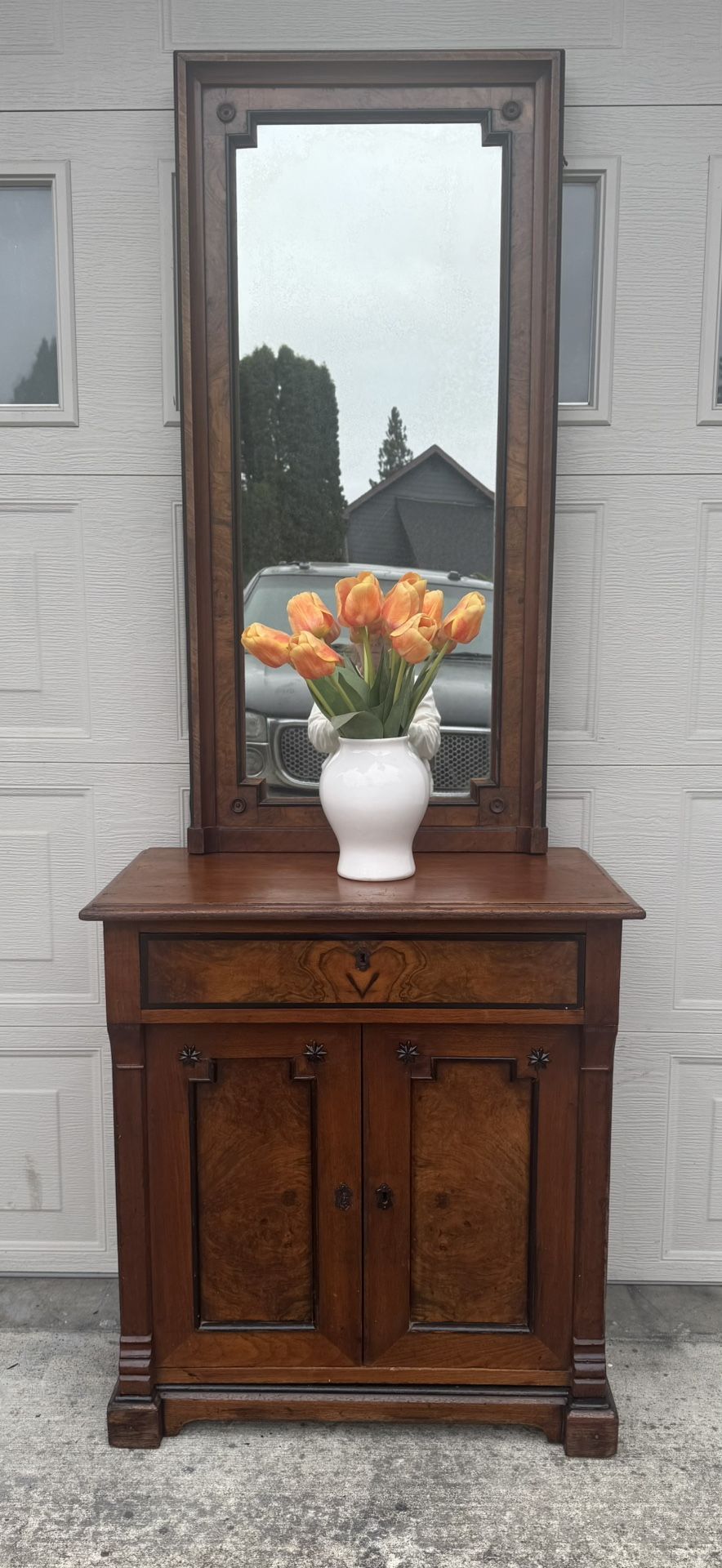Vintage Dresser With Mirror