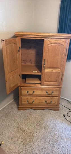 Armoire entertainment center cabinet