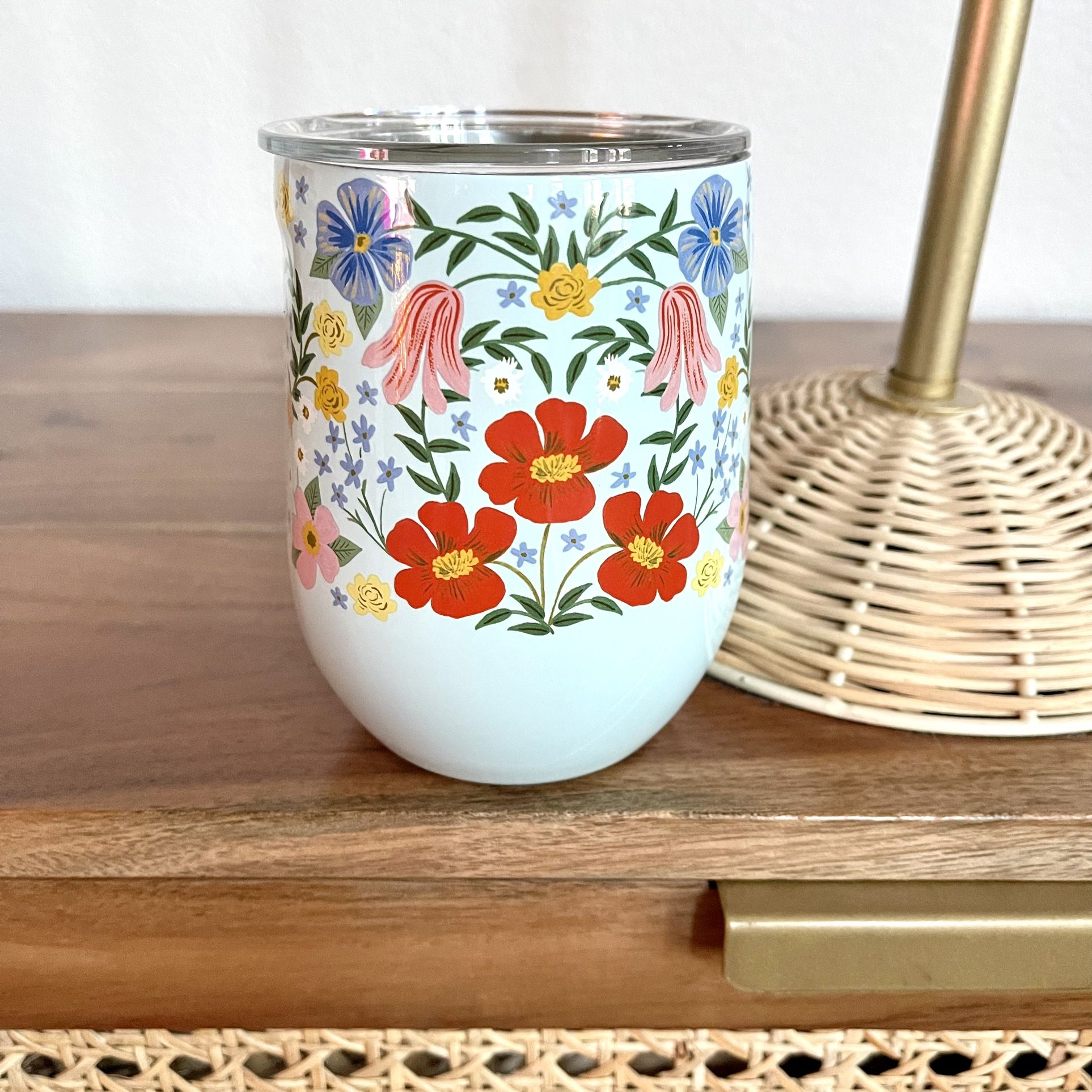 Brand New Corkcicle x Rifle Paper Co. Bramble Wine Tumbler