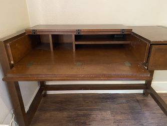Solid Wood Crate & Barrel Desk
