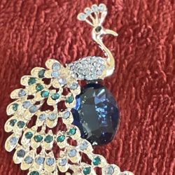 Peacock Brooch