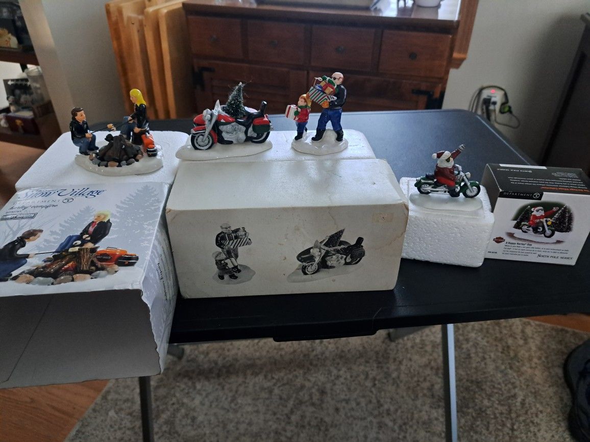 Harley Davidson Dept 56 Accessory Pieces