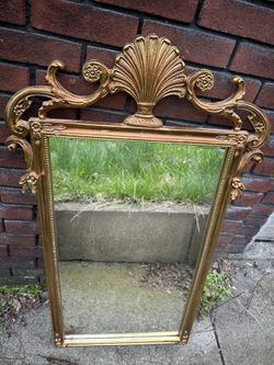 Carolina mirror company gold ornate mirror 