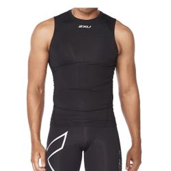 Men’s Core Compression Sleeveless Size/small  Black/silver New W/tags