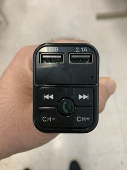 Wireless Bluetooth Car kit handsfree talk MP3 player fm transmitter dual car charger