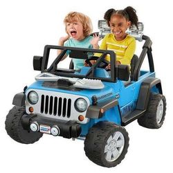 Fisher-Price Power Wheels Deluxe Jeep Rubicon Wrangler 12V Ride