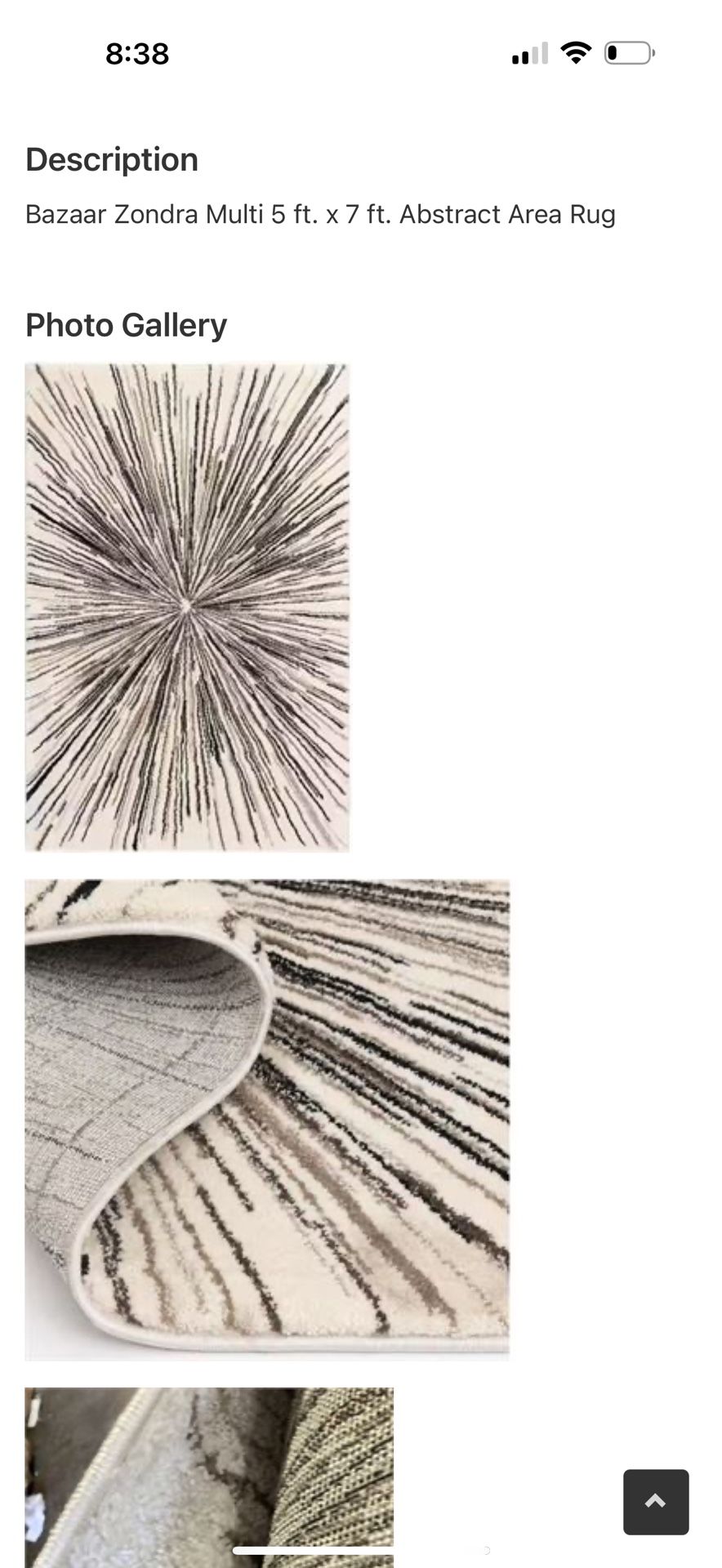 Abstract Beautiful New 5x7 Rug