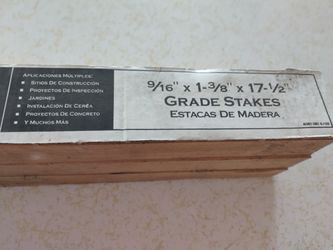 Grade Stakes 12 Pieces / Estacas De Madera 12 Piesas