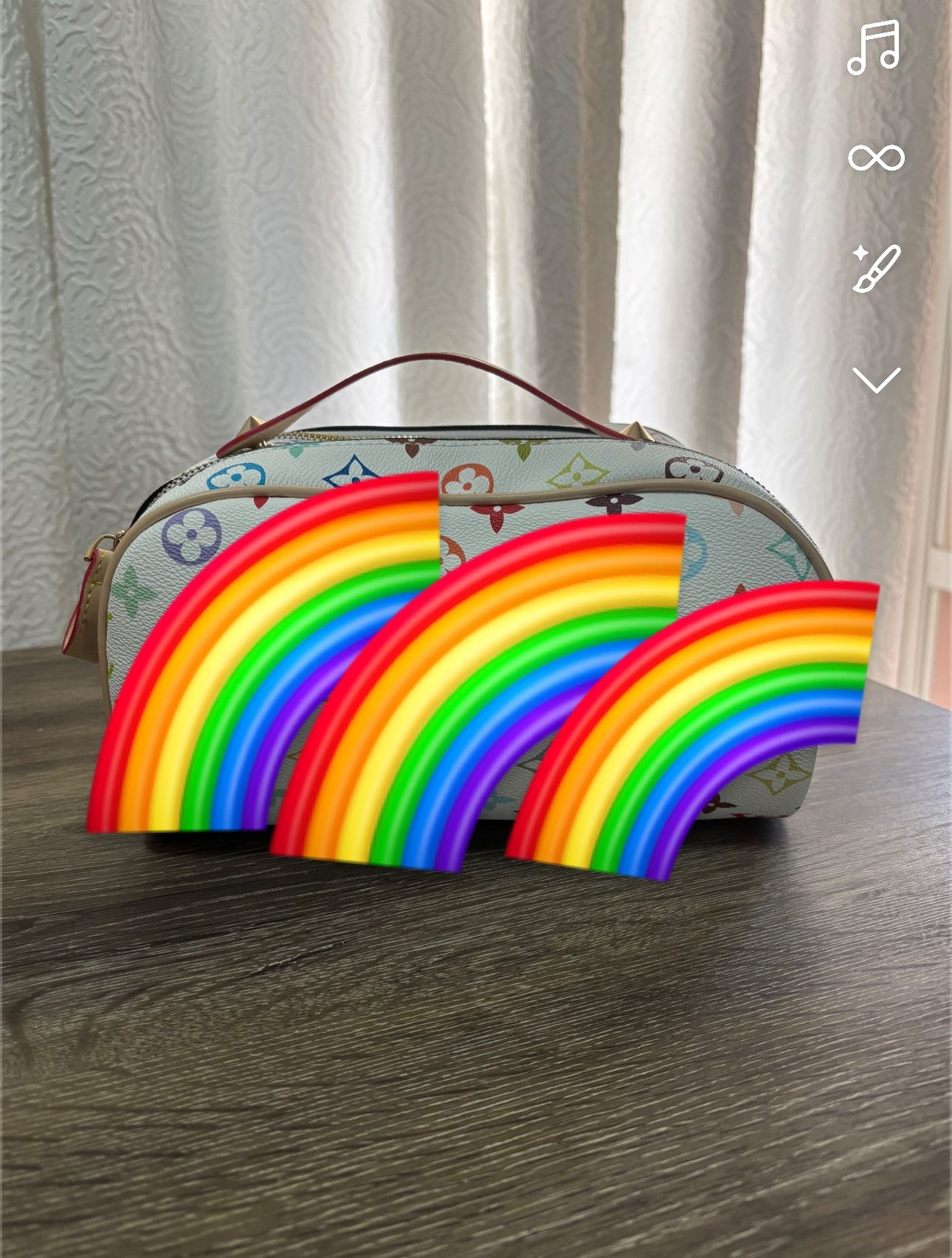 Rainbow Makeup Bag