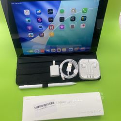 Apple IPad 9th Generation (10.2” Retina /Touch ID /IOS 64 GB) with Pen  & Accessories 