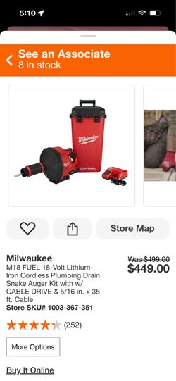 Milwaukee M18 snake