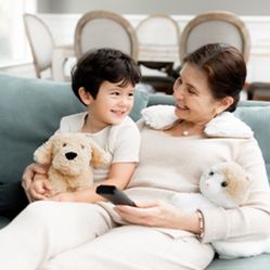 Microwavable French Lavender Scented Plush Golden Dog